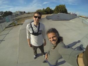 me and buddie greg from la testing out the hero3 cam and the chest mount